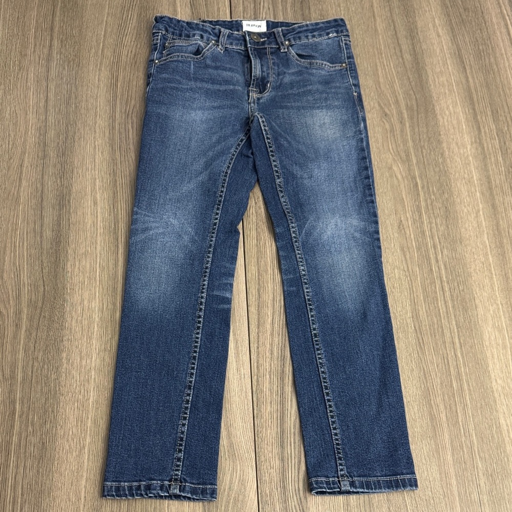 Hudson Girls Jeans Size 10 Dark Wash Adjustable Waist Inseam 24.5”
